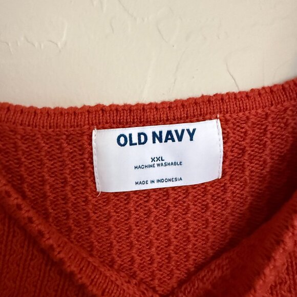 NWT Old Navy Rust Colored Crocheted Cotton Tank Top XXL - Picture 4 of 6